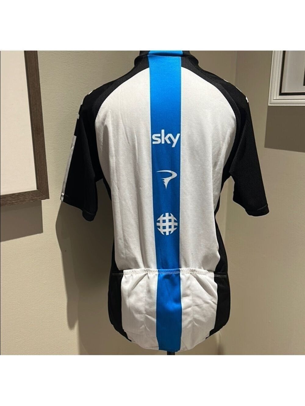 Team Sky Black and Blue Sky Cycling Jersey - Picture 4 of 5